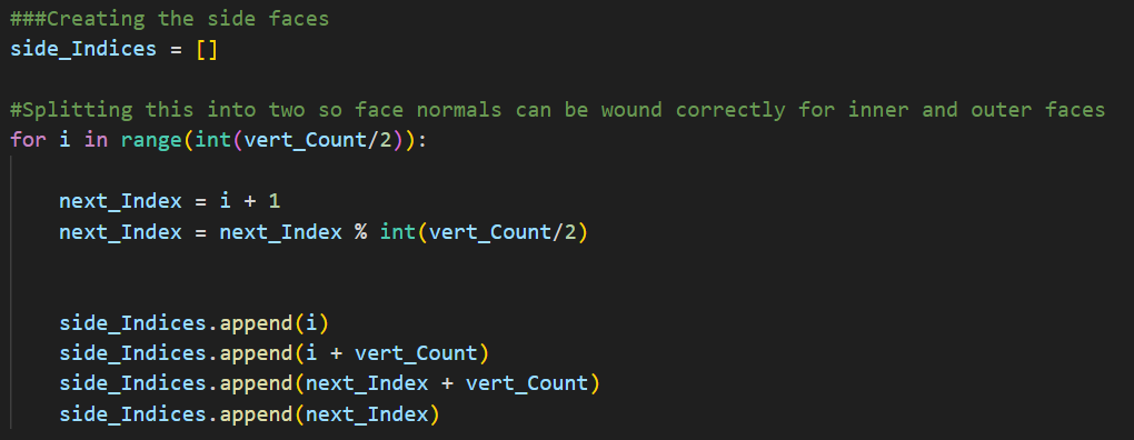 A screenshot of colour-coded code